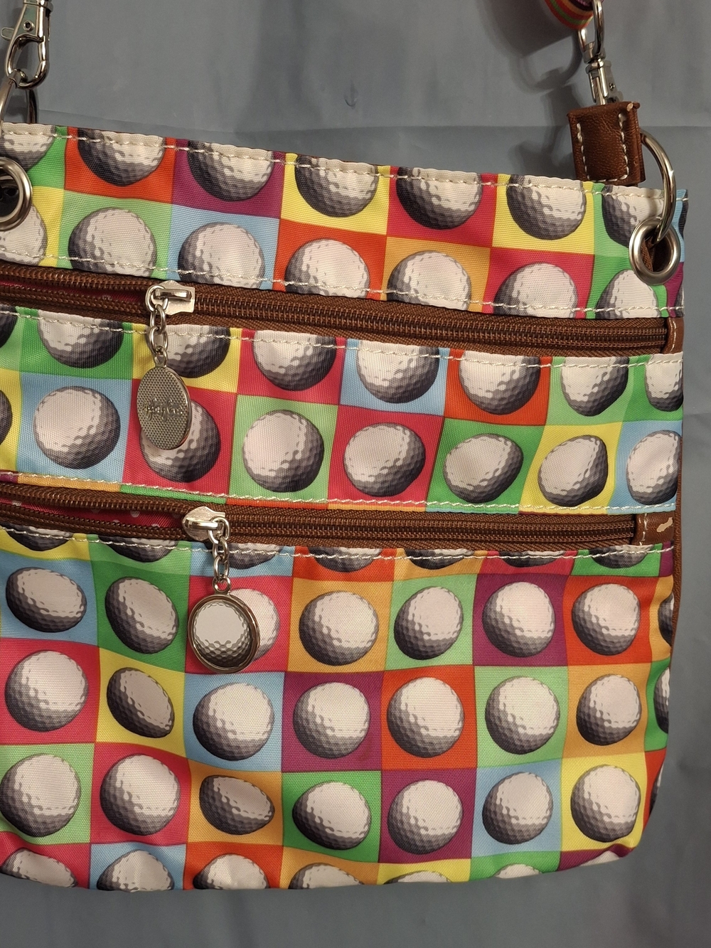 Sydney Love Golf Ball Print Crossbody Bag - Multicolor